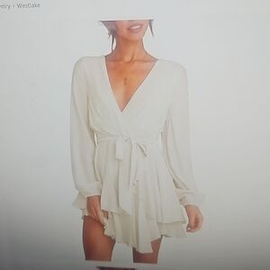 ALBE RITA WOMAN SKATER DRESS WHITE M